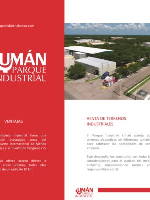 Terrenos Industriales en venta complejo industrial UMAN.
